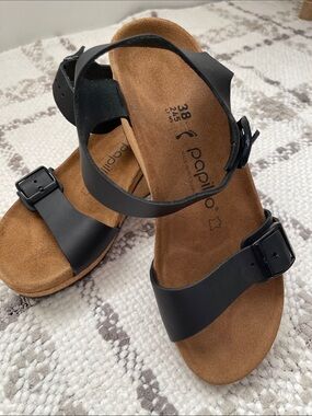 Birkenstock Black Strappy Women's Sandals with Buckles
